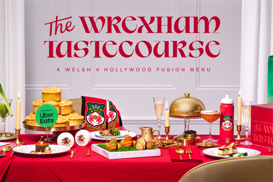 Uber Eats and Disney+ "The Wrexham tastecourse" by Mother London